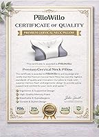 Vista 5 de Almohada cervical para el cuello para aliviar el dolor: almohada ergonómica de espuma viscoelástica para dormir, almohada ortopédica de apoyo