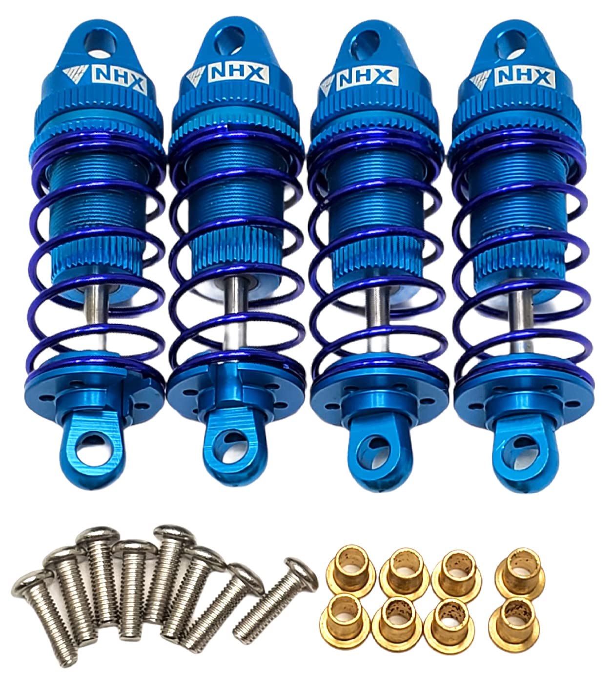 NHX RC Adjustable Aluminum Shocks for 1/10 RC Touring Car Blue 4pc : 4-TEC / RS4