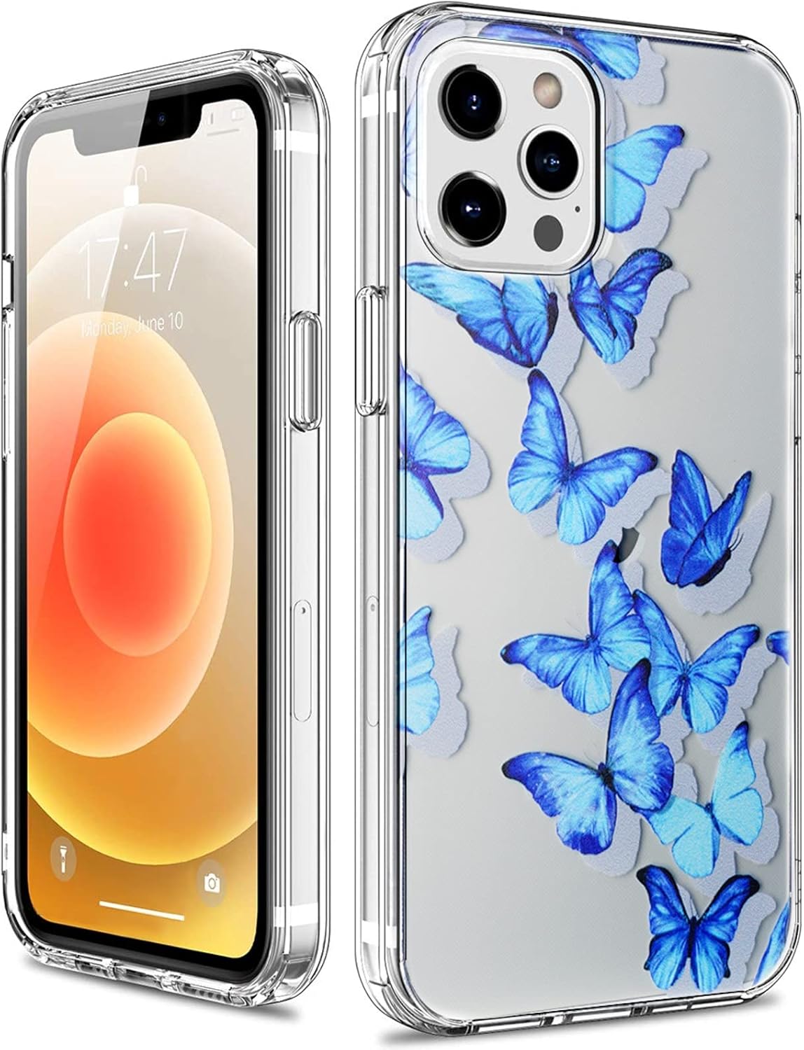 Buy Kilikala Butterfly Iphone 12 Pro Max Case Beautiful Blue Butterfly Designs Flexible Tpu Soft Back Clear Cover For Women Girls Iphone 12 Pro Max 6 7 Butterfly Case Online In Hungary B08mkdt2zf