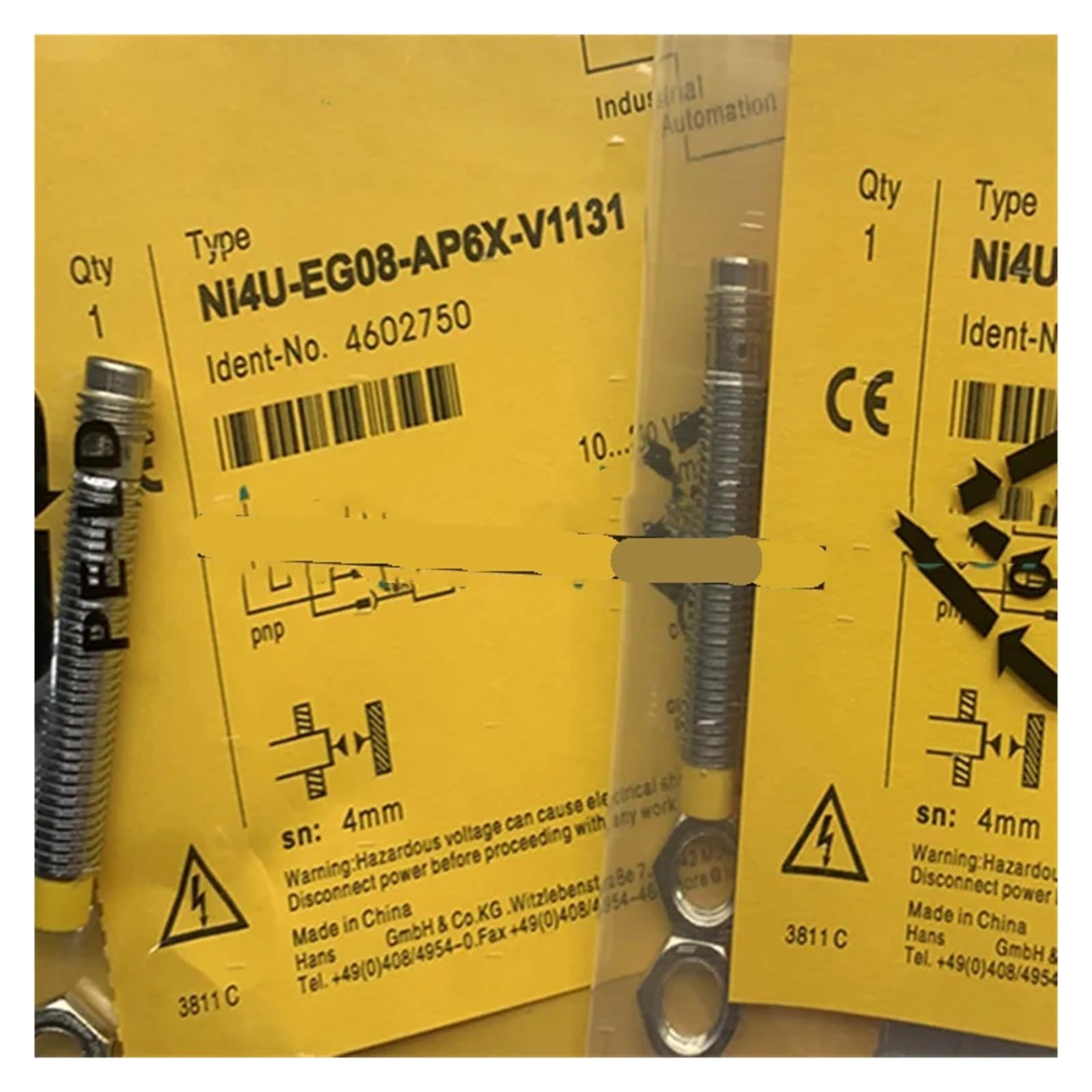 Commutateur de proximité NI4U-EG08-AP6X-V1131 détection PNP précise