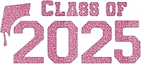 Vista 22 de Class of 2025 Iron On Decal, Graduation Shirt Transfer, Graduate Tshirt Patch, DIY Crafts, Graduation Cap, Pick Size and Color, Iron-On Almost Black