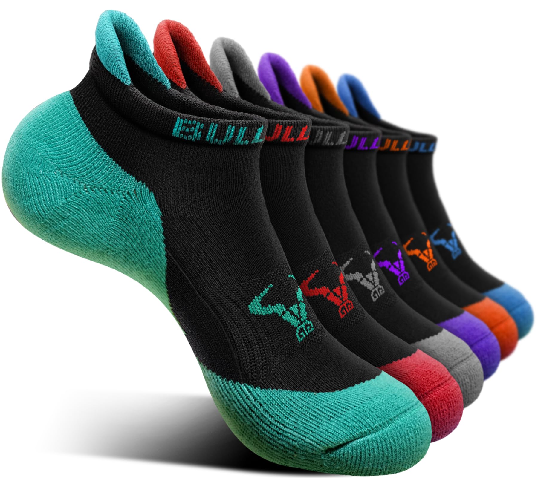 BULLIANT Calzini Sportivi Donna 6 paia, Calze Corsa Cuscino Completo con Linguetta sul Tallone