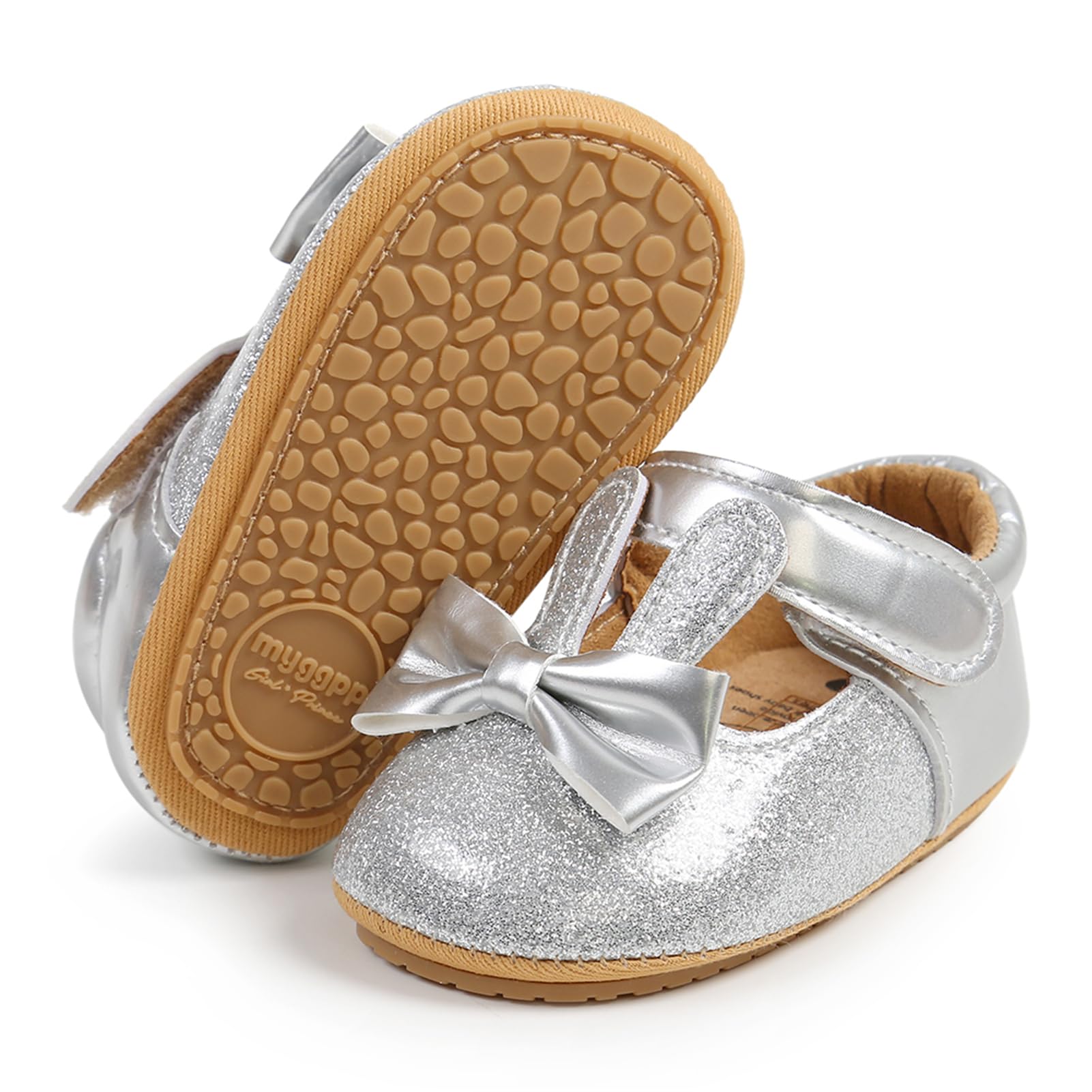 RVROVIC Baby Girl Moccasins Infant Princess Sparkly Premium Lightweight Soft Sole Prewalker Toddler Girls Shoes — view 34