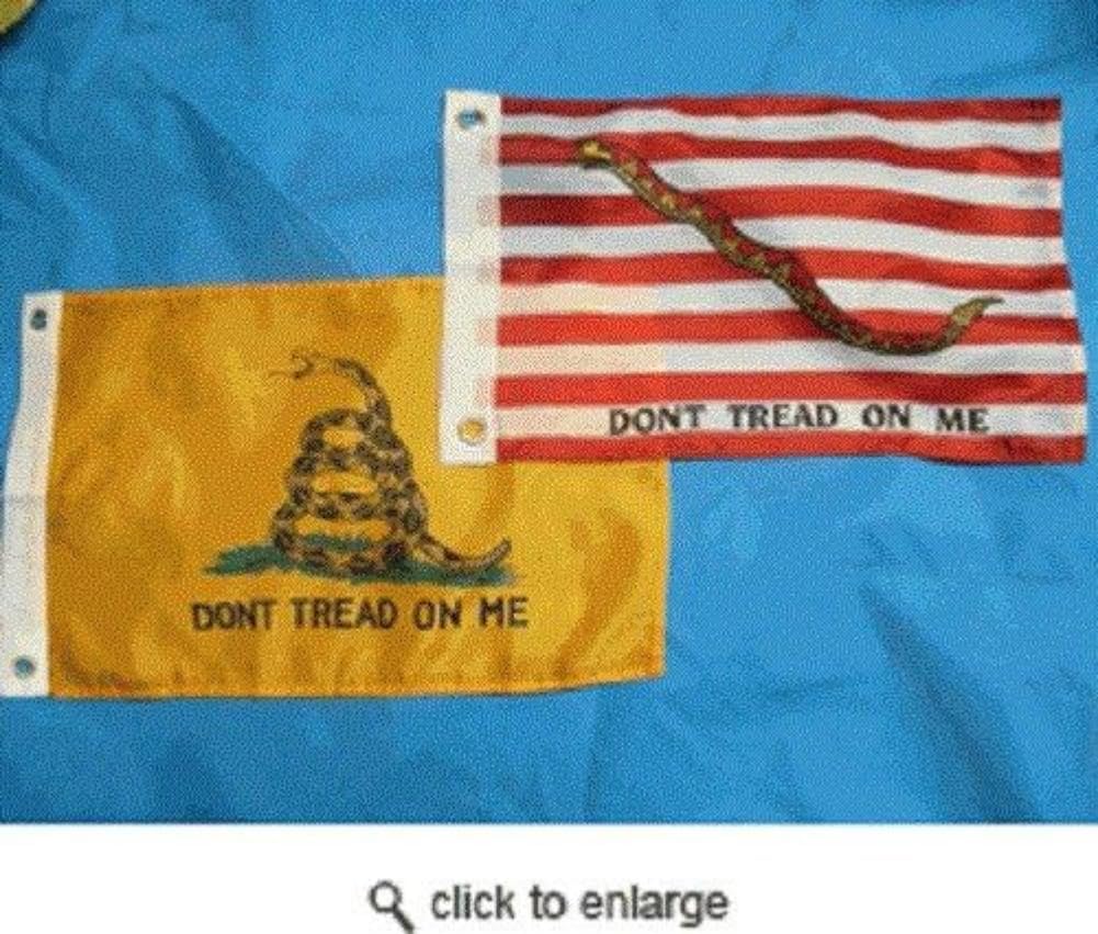 12x18 inch Gadsden Navy Jack Boat Car Flag (Combo Wholesale Pack Gift Set) image 2