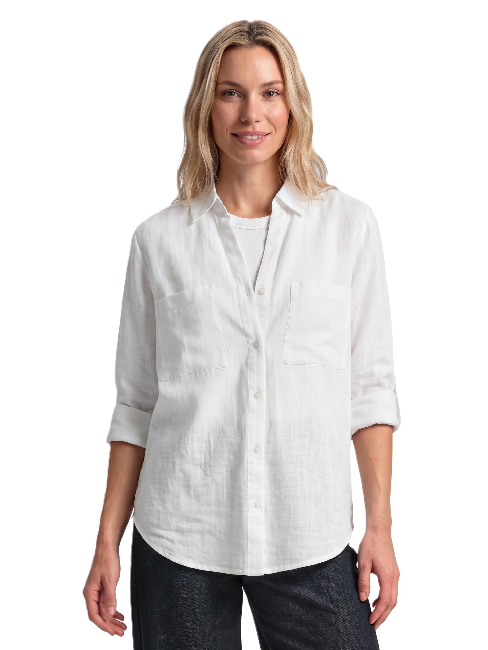 Tom Tailor Damen 1035247 Bluse, 20000-White, 36