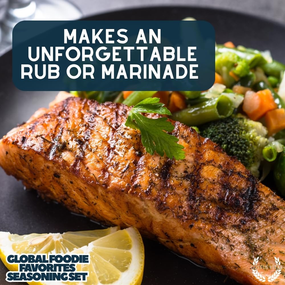 Global Foodie Favorites | Gourmet Seasoning and Rub Collection | Non GMO | All Natural | Small Batch | Artisan Spice Blends | Gourmet Gift | Made in USA | GLP-1 Friendly | Ultra Premium | Authentic World Flavors | Sustainably Sourced | Made In USA | Handcrafted | All Occasion Gift