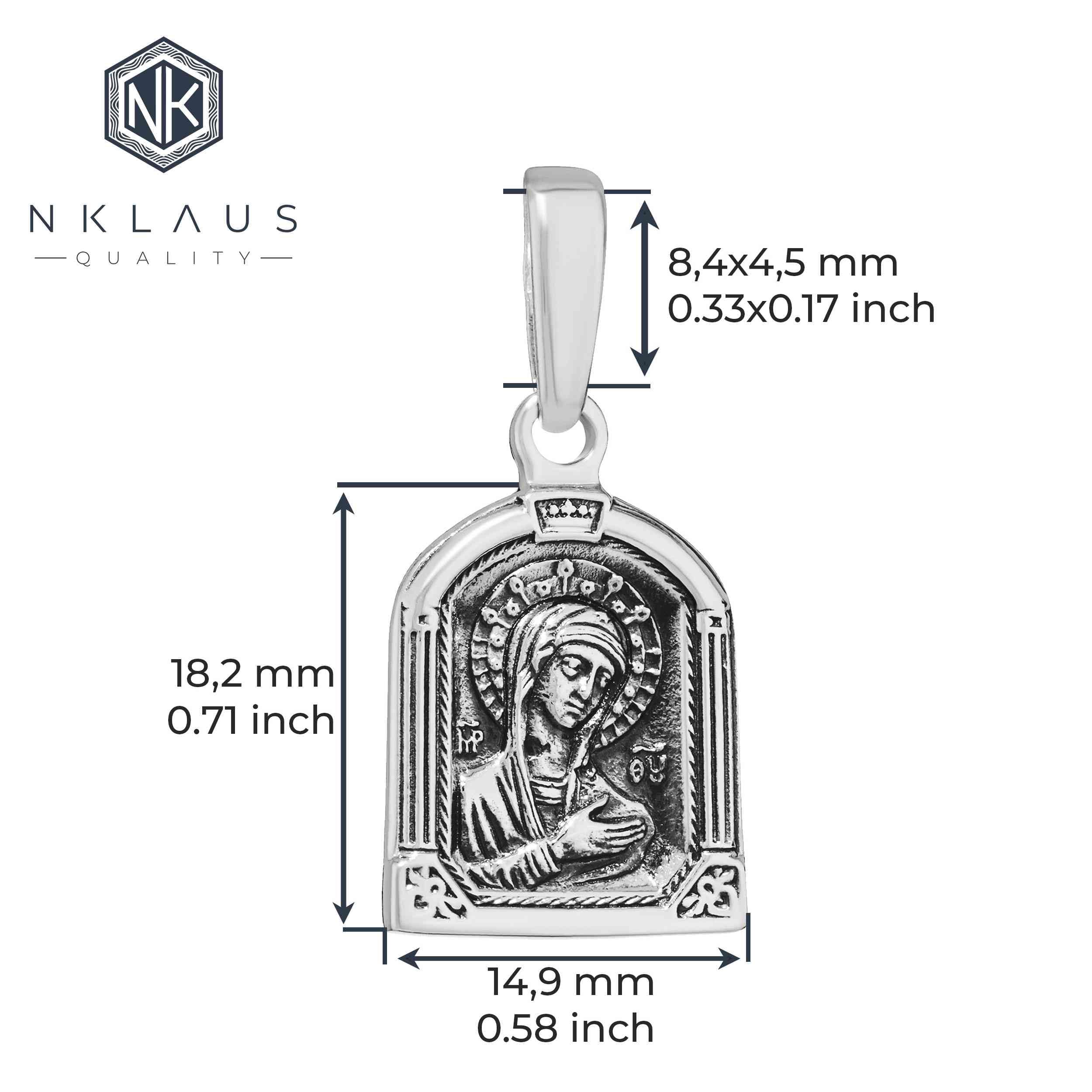 NKlaus Exquisiter zawieszka do łańcuszka srebro 925 krzyż cyfiks Jezus 38,6 x 29 mm Exquisit 16260, Srebro