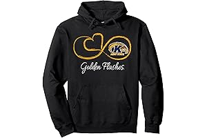Kent State Golden Flashes Infinite Heart Pullover Hoodie: Embody the Flashes Spirit...