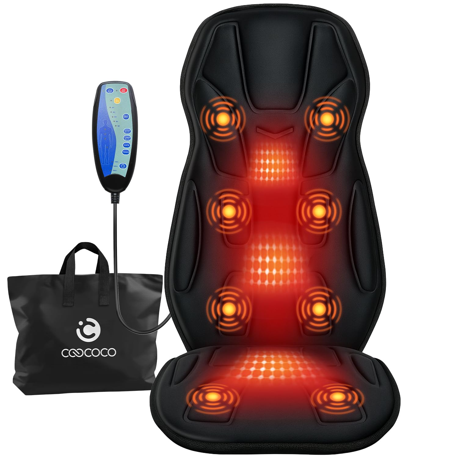 CooCoCo 8 Motors Massage Seat Cushion
