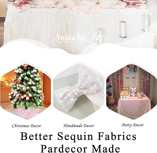 Vista 75 de Pardecor The Yard - Tela de malla con purpurina para coser, paño brillante (2 yardas, borgoña)