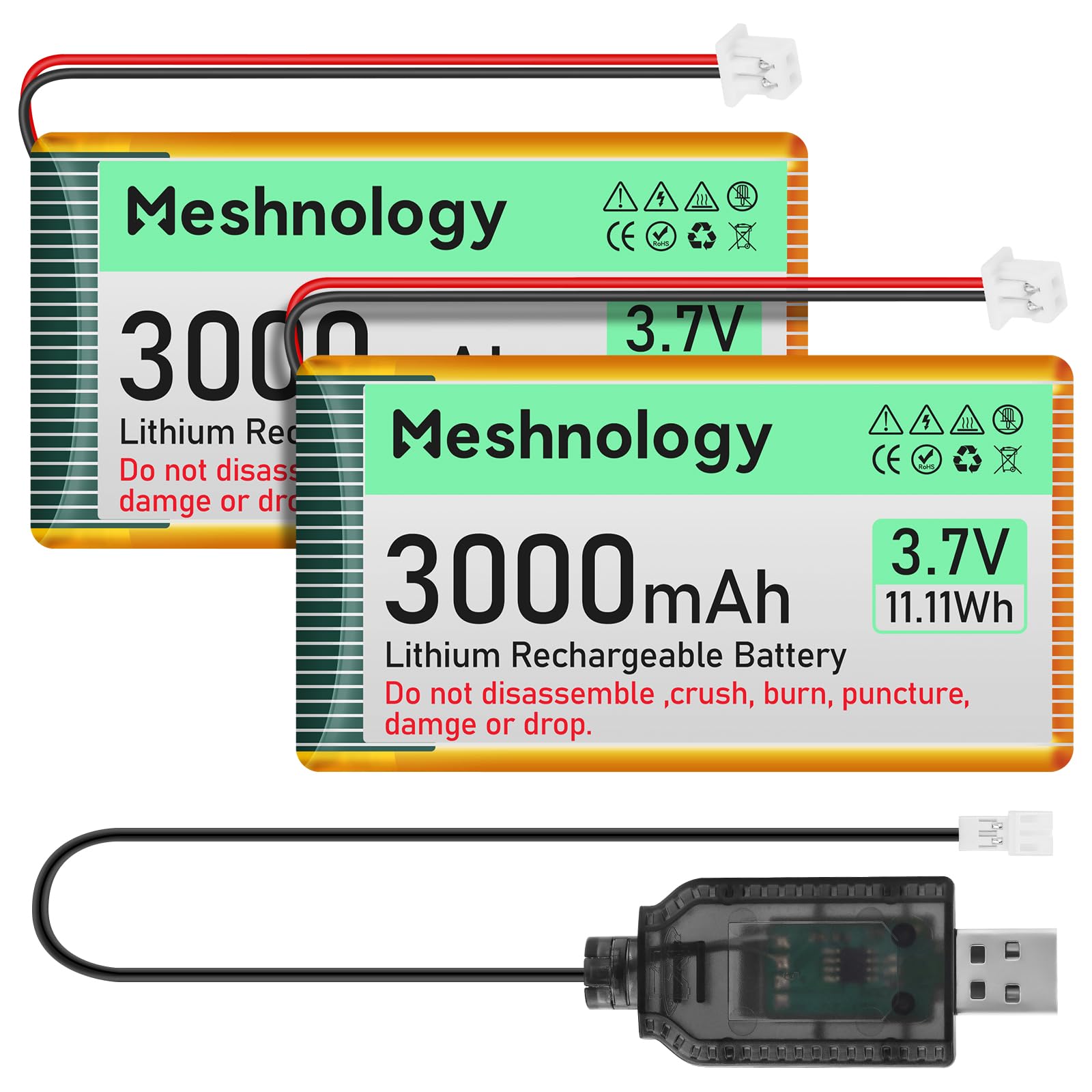 Meshnology 3.7V Lipo Battery 3000mAh 103665