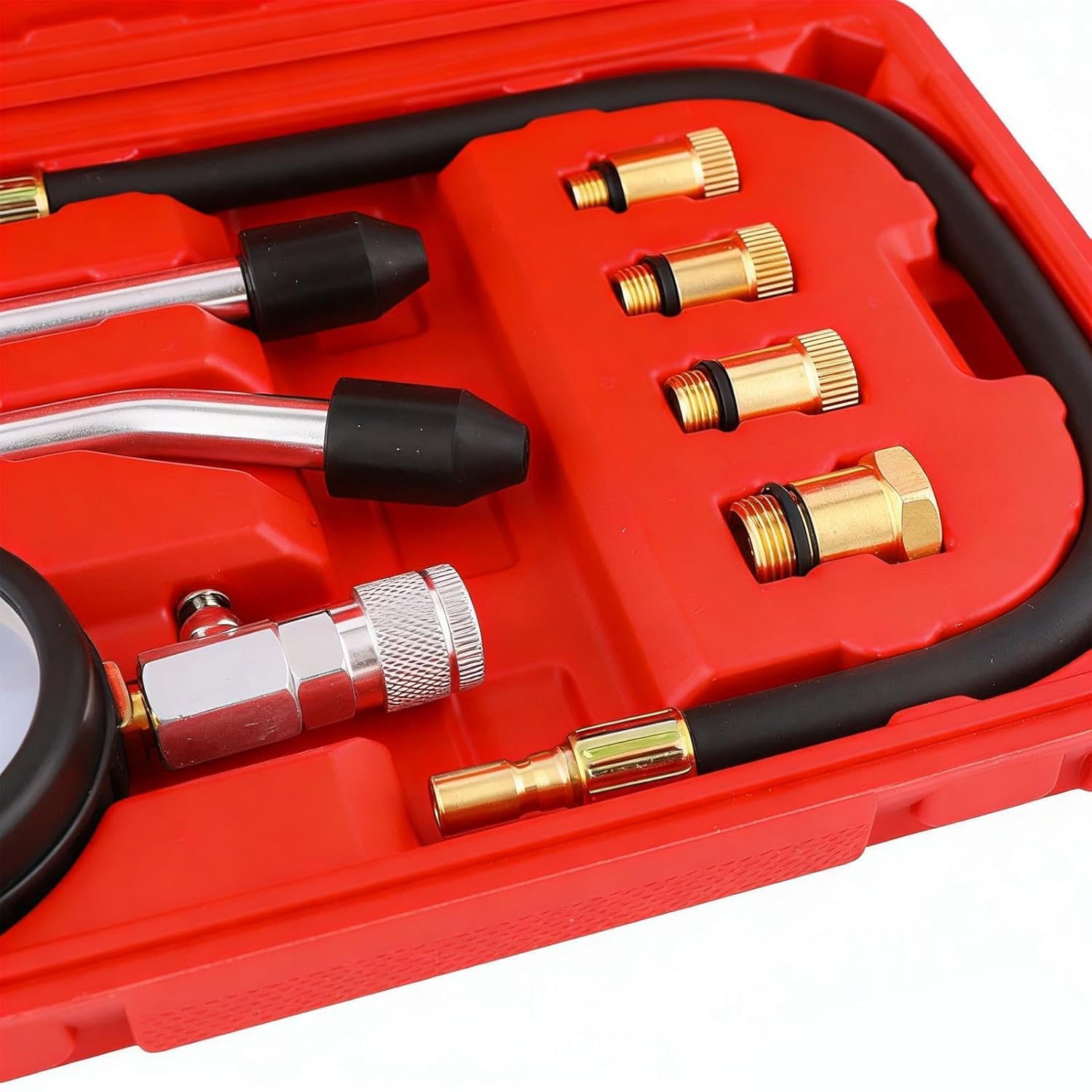 Engine Compression Tester - Accurate Portable Repair Tools,Motorcycle Pressure Gauge Tester - for Car Truck Vehicle Sedan SUV Motorbike Home Garage Workshop