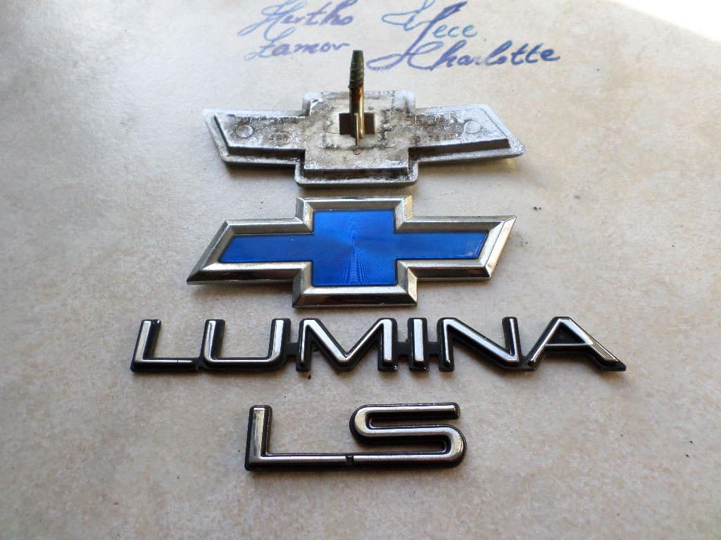 95-01 Chevy Lumina Ls Front Hood Badge Nameplate 10178405 Rear Trunk Emblem 10189881 Ornament Logo Set