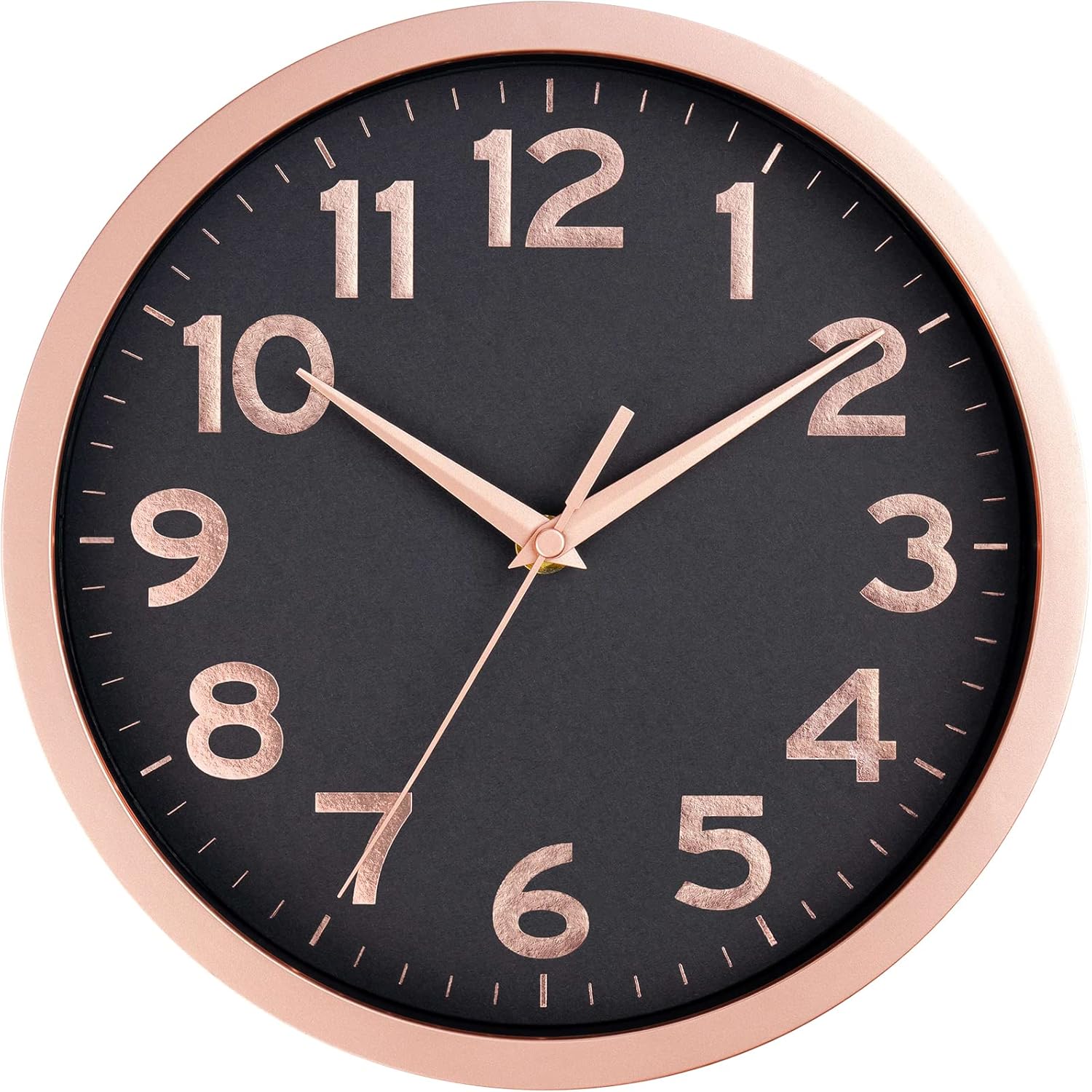 Wall Clock - Akcisot 10 Inch Silent Non-Ticking Modern Wall Clocks Battery Operated - Analog Small Classic Clock for Office, Home, Bathroom, Kitchen, Bedroom, School, Living Room(Black) : Everything Else