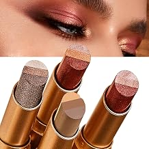 4 Pack 3 Color Gradient Eyeshadow Stick Set for Women,Matte Shimmer