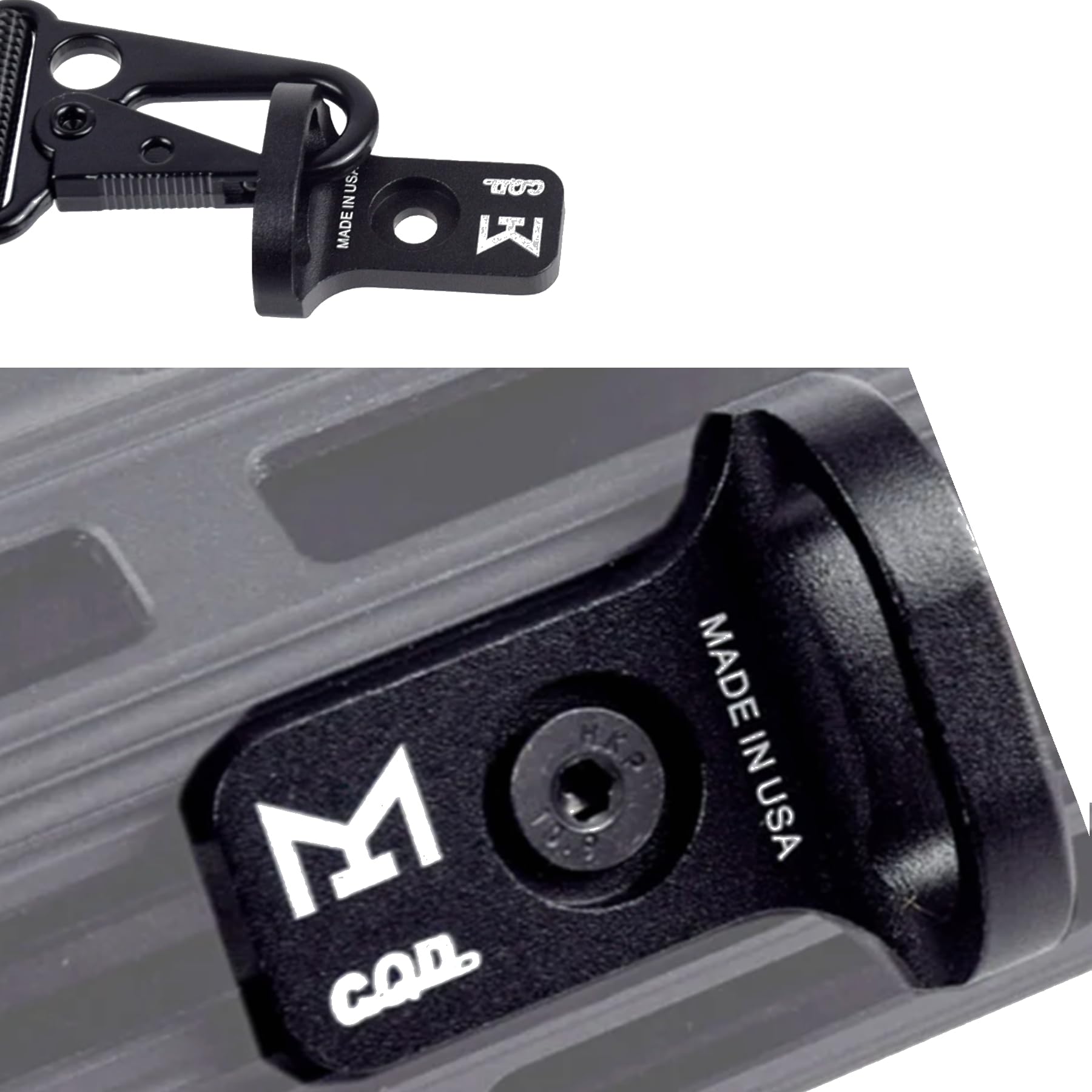 Two Point and Traditional Sling Strap Mount for M Syetem Black