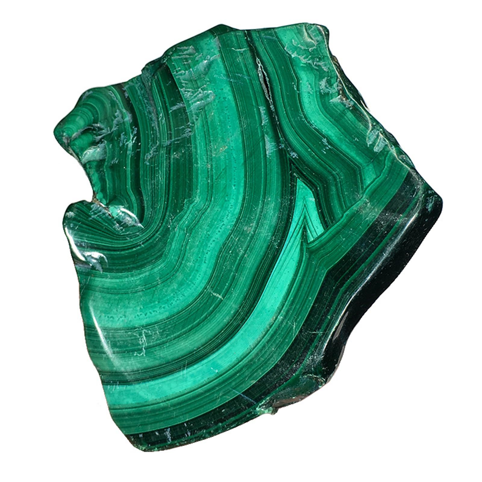 1 Pcs Raw Malachite Slices Natural Healing Crystal Slab for Collection
