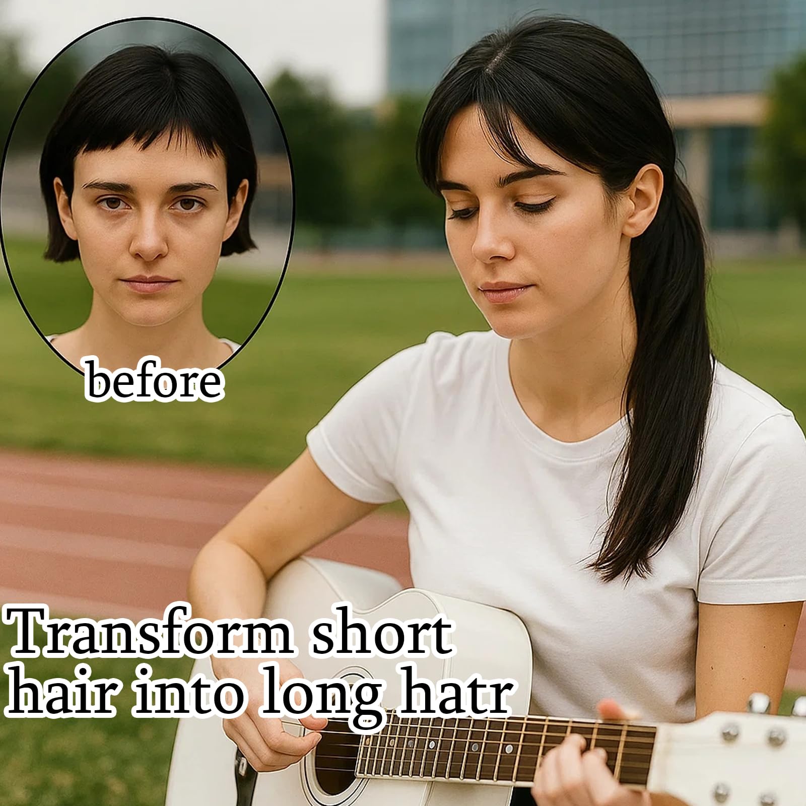 2PCS Ponytail Extension Human Hair, Ponytail Extension - Image 4