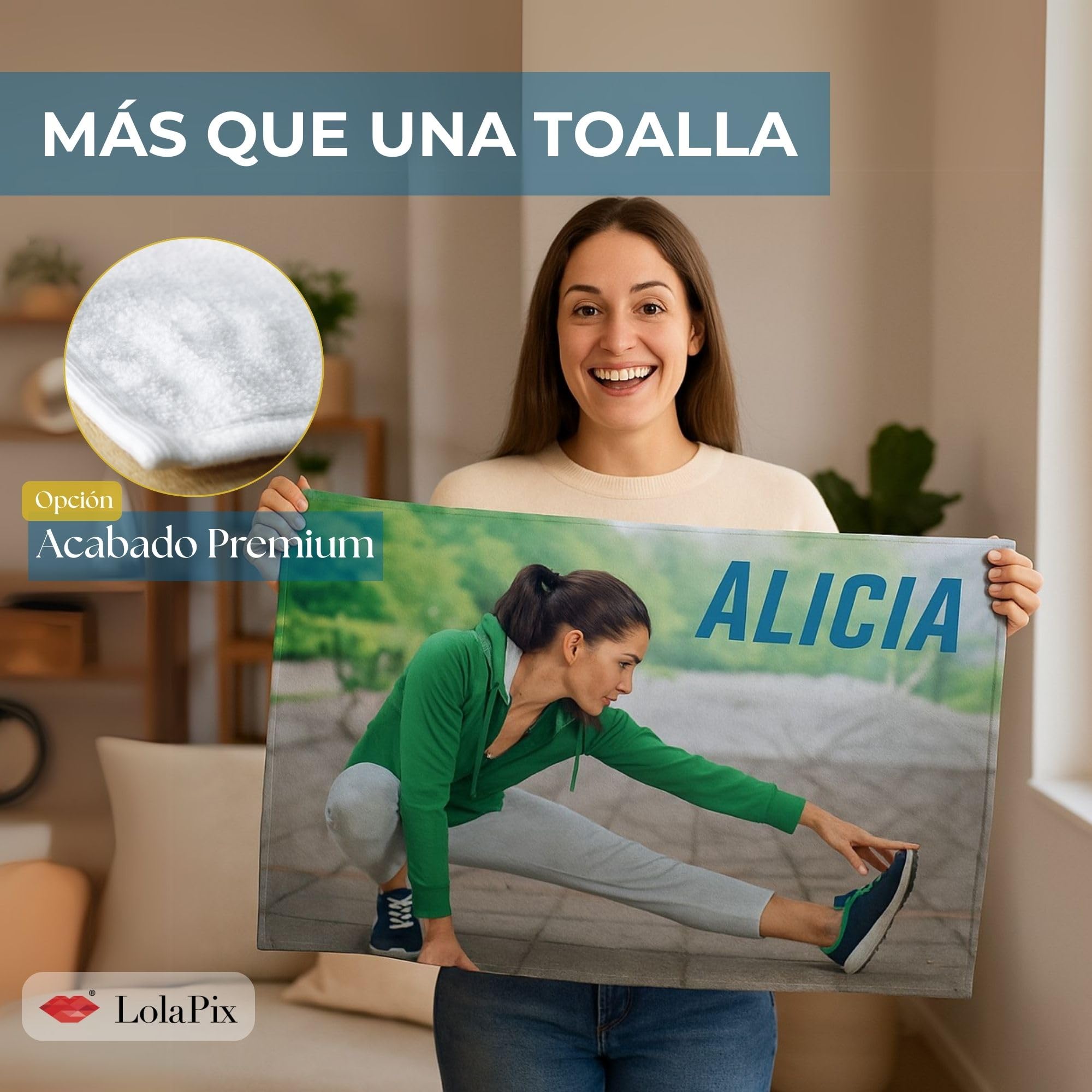 Toalla Personalizada Playa Algodón. Toallas baño personalizadas. Toalla Playa Grande. Regalos Personalizados para Mujer Personalizados con Foto. Toallas Personalizadas de baño. 90x180 PREMIUM GRUESA
