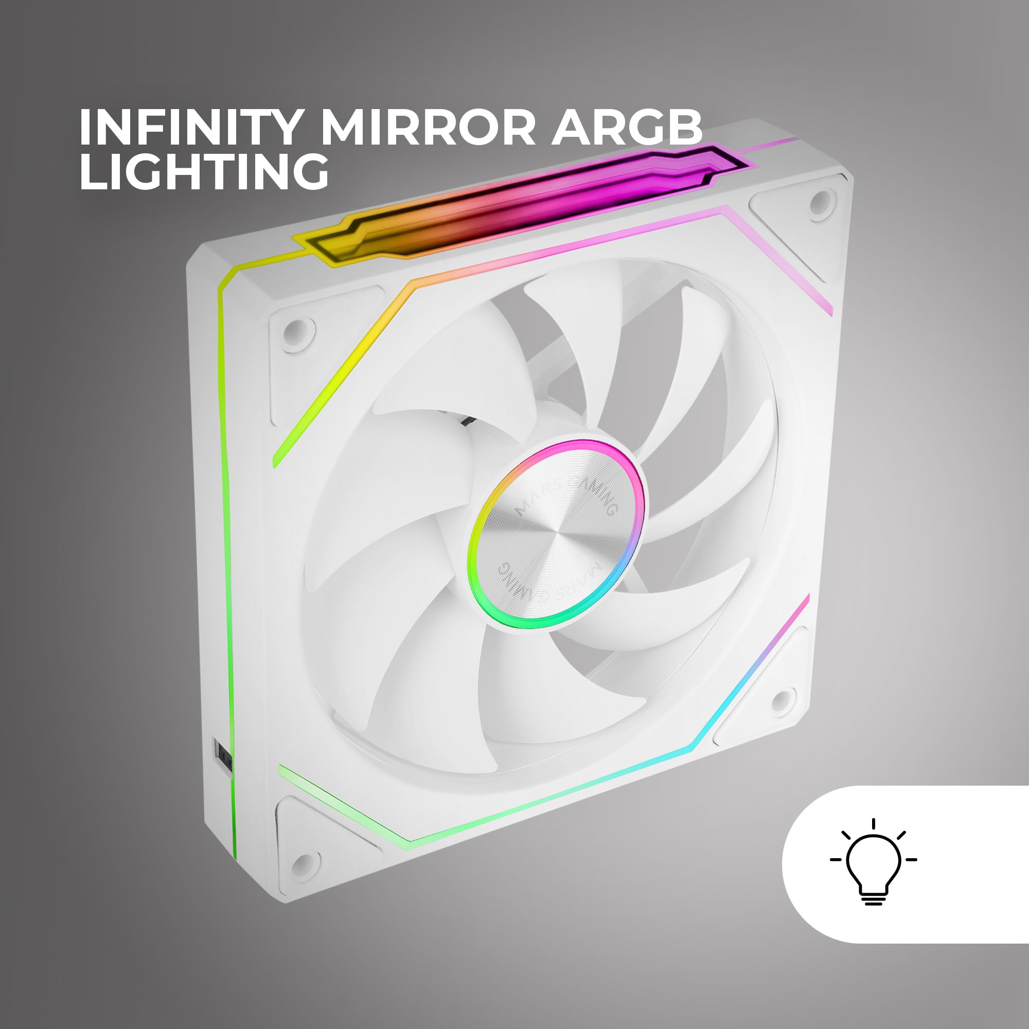 Mars Gaming MFD, Ventilador 120mm CHROMA RGB Dual Automático, Ultra Silencioso 14dB, Conexión Molex 4PIN, Sistema Antivibraciones, Transparente — view 44