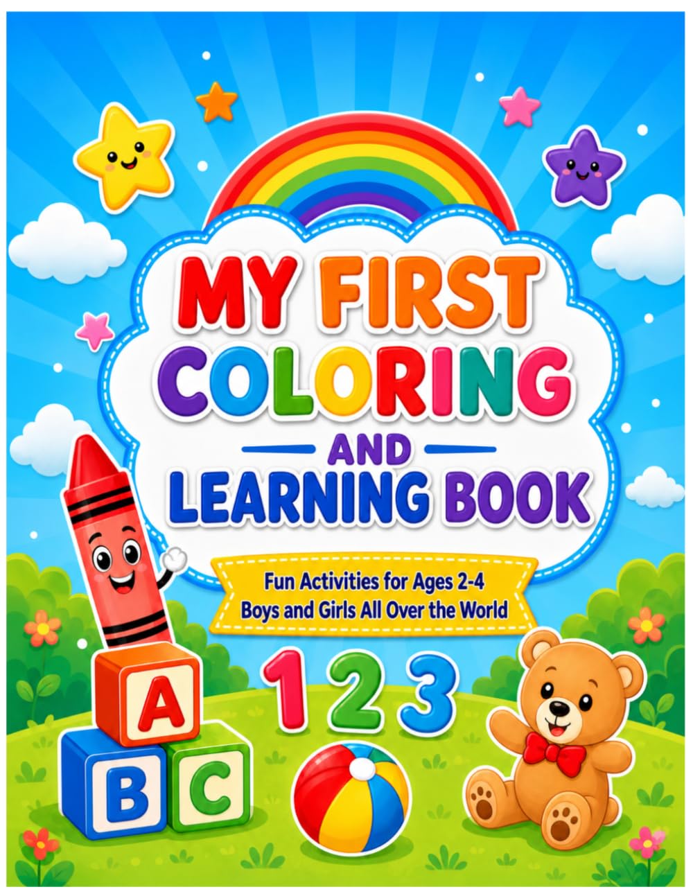 MY FIRST COLORING AND LEARNING BOOK