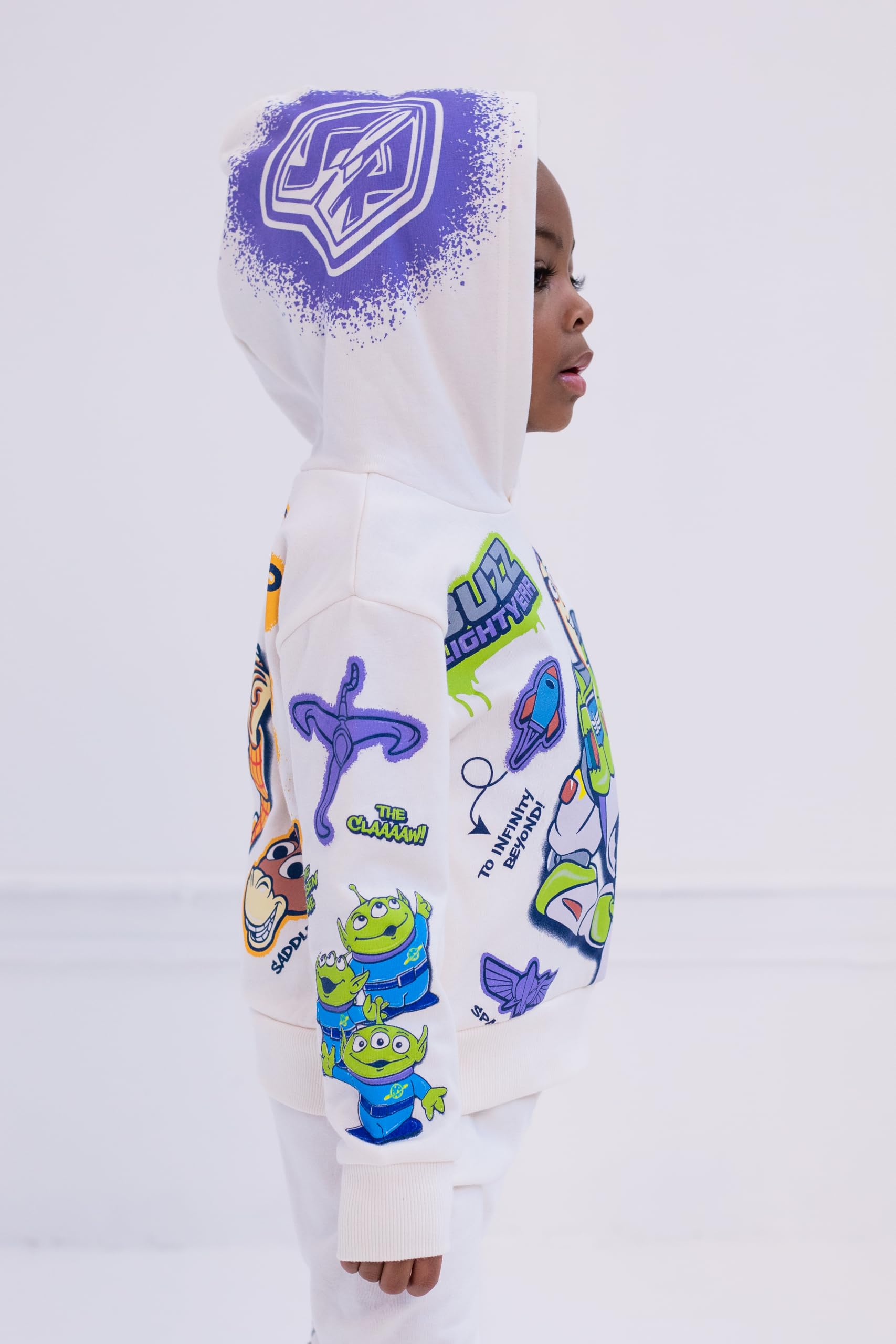 Disney Pixar Toy Story - Juego de sudadera con capucha y pantalones de forro polar para niños