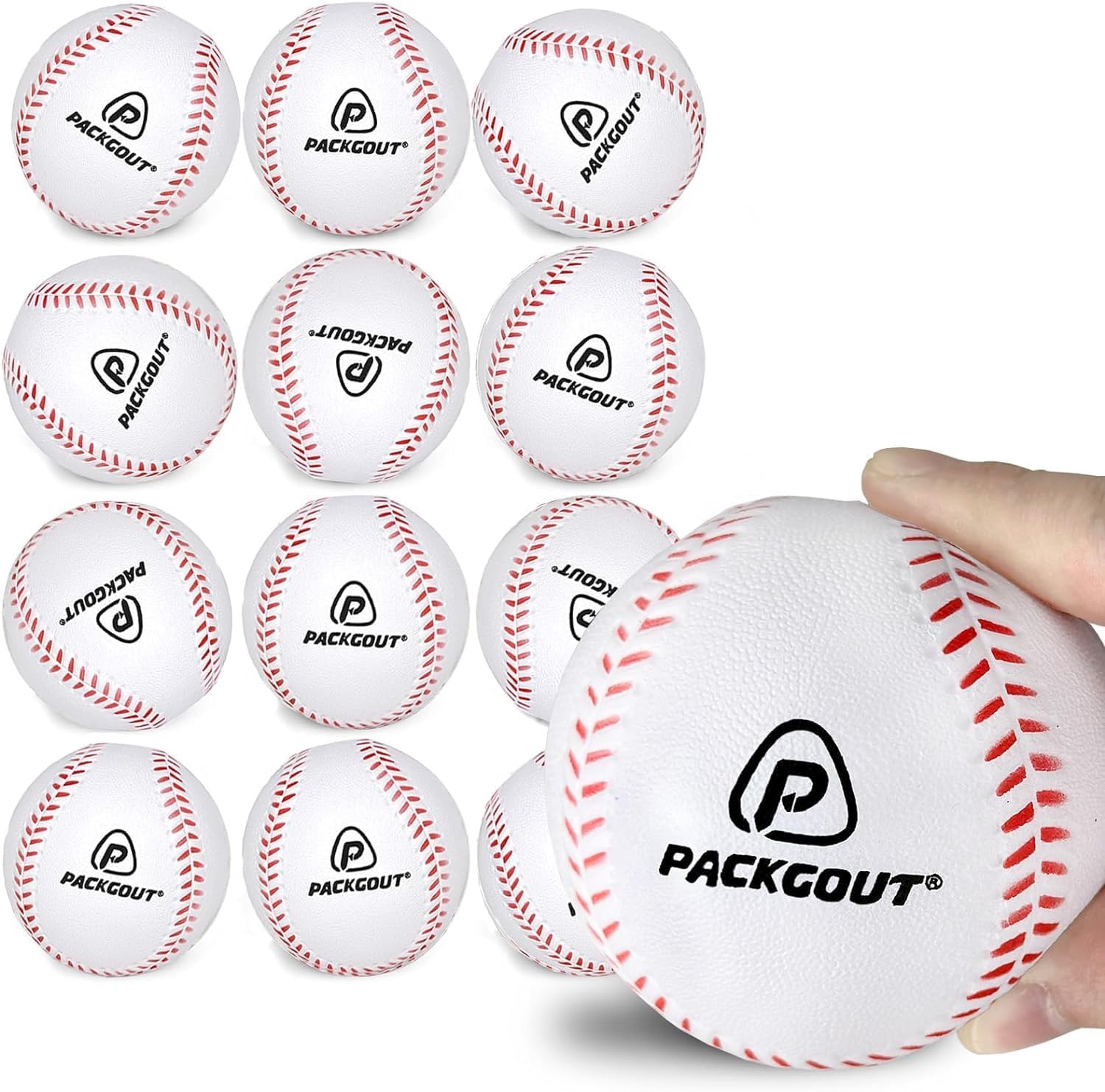 PACKGOUT Soft Foam Baseballs for Kids & Teenagers - Practice & Replacement Balls
