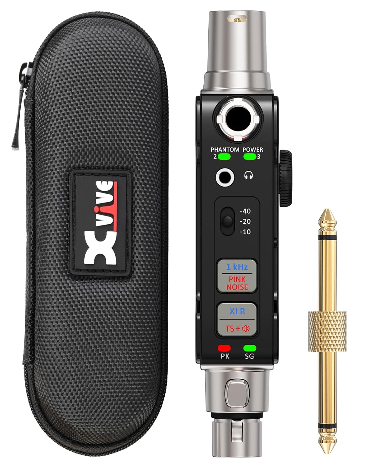 Xvive AT-1 Portable Audio Tester -XLR Cable Tester, Signal Generator, Phantom Power Check, Rechargeable Audio Tool for Engineers Musicians