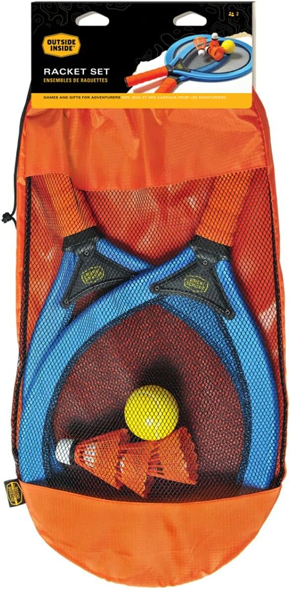 Outside Inside Backpack Racket Set, Lightweight, Compact, Travel Size for Camping and Travel