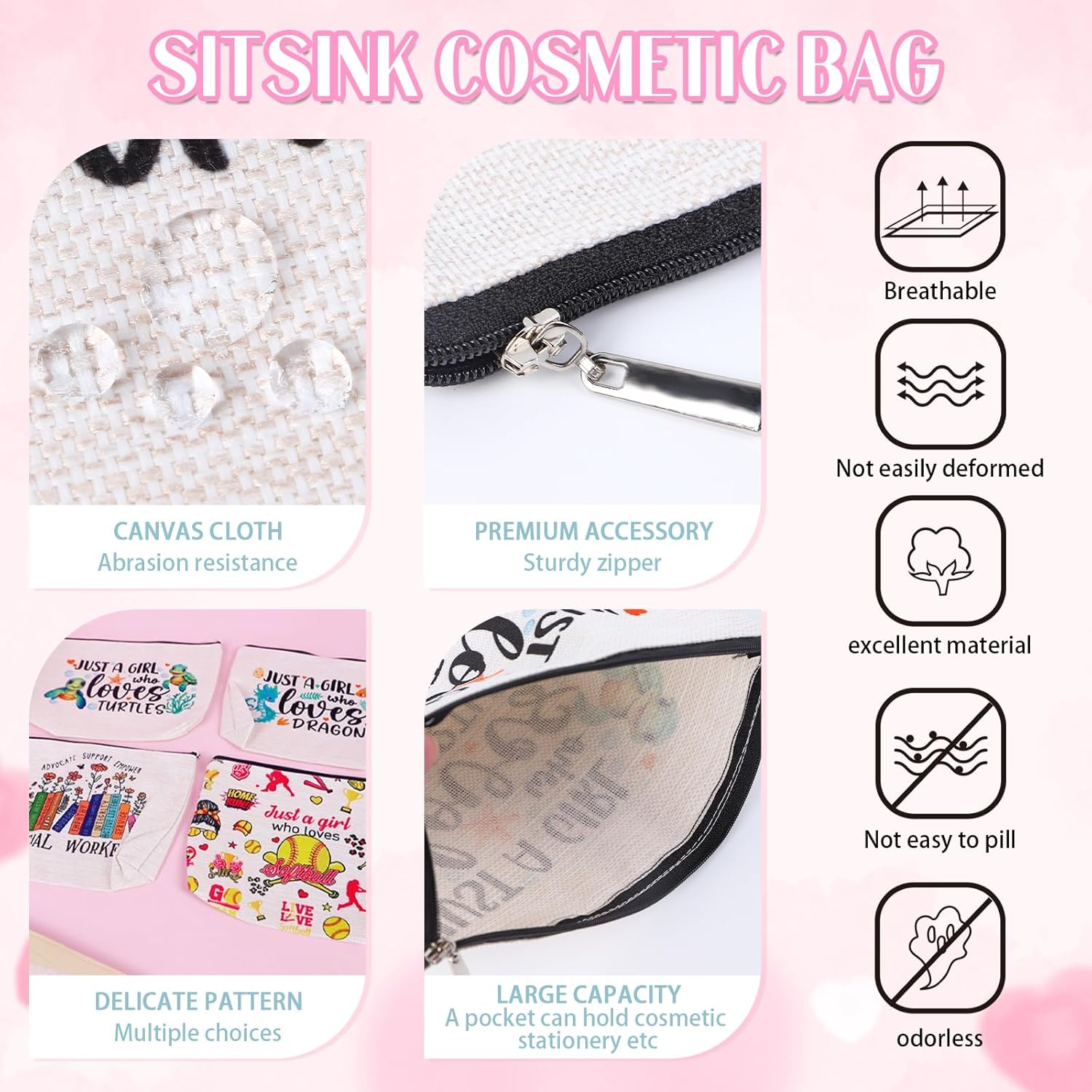 Speech Therapist Gifts Essential Bag - Gifts for Women SLP Speech Pathologist SLP Week Appreciation Christmas Graduation Retirement Birthday Friends Sister Mother - Image 4