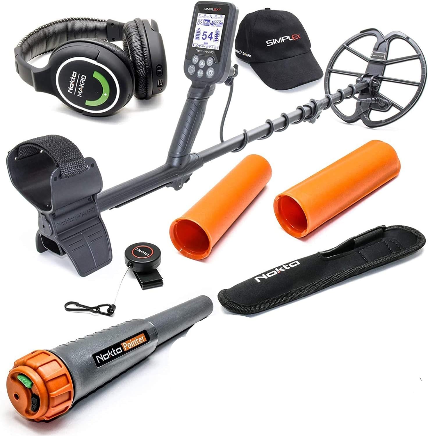 Submersible Metal Detector with Wireless Headphones and Waterproof Pinpointer