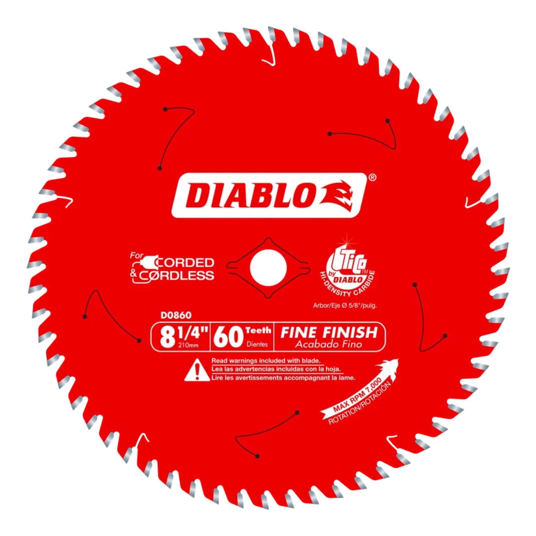 Diablo Finish Saw Blade - 6.5" ATB, 40 Teeth -6 Diablo Finish Saw Blade - 6.5" ATB, 40 Teeth -6