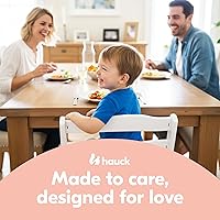 Vista 5 de Hauck Alpha+ Trona de madera de haya maciza con asiento ajustable, Blanco