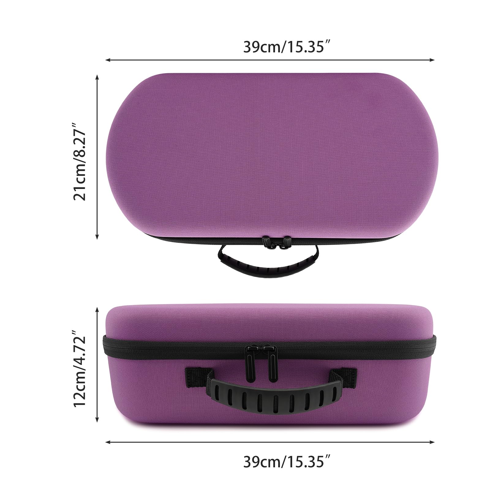 XINGFUDAO Custodia da trasporto compatibile con asciugacapelli Dyson Supersonic R, borsa da viaggio rigida compatibile con accessori Dyson Supersonic R, viola