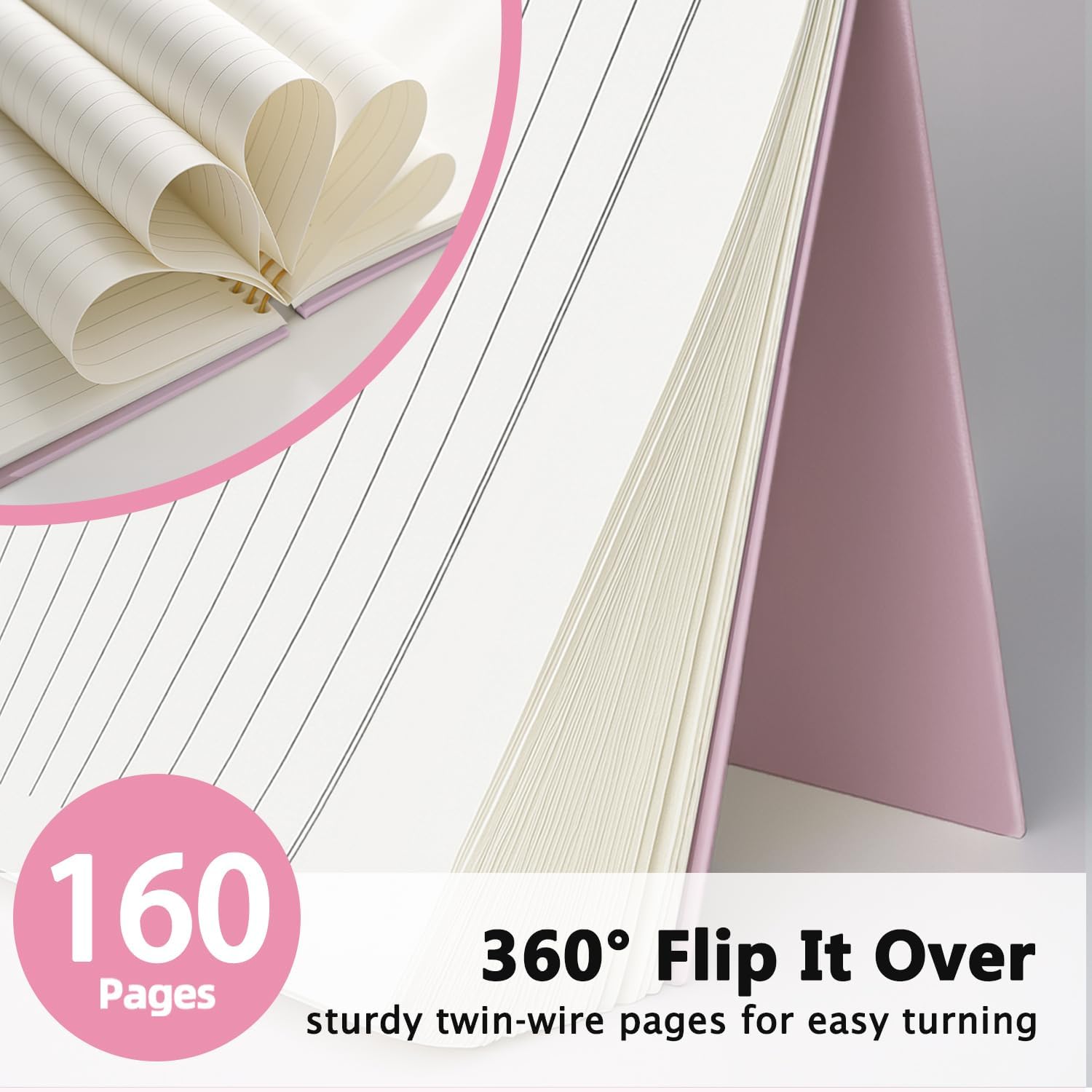 Cute Pink Christian Notebook Journal School Supplies for School image 3