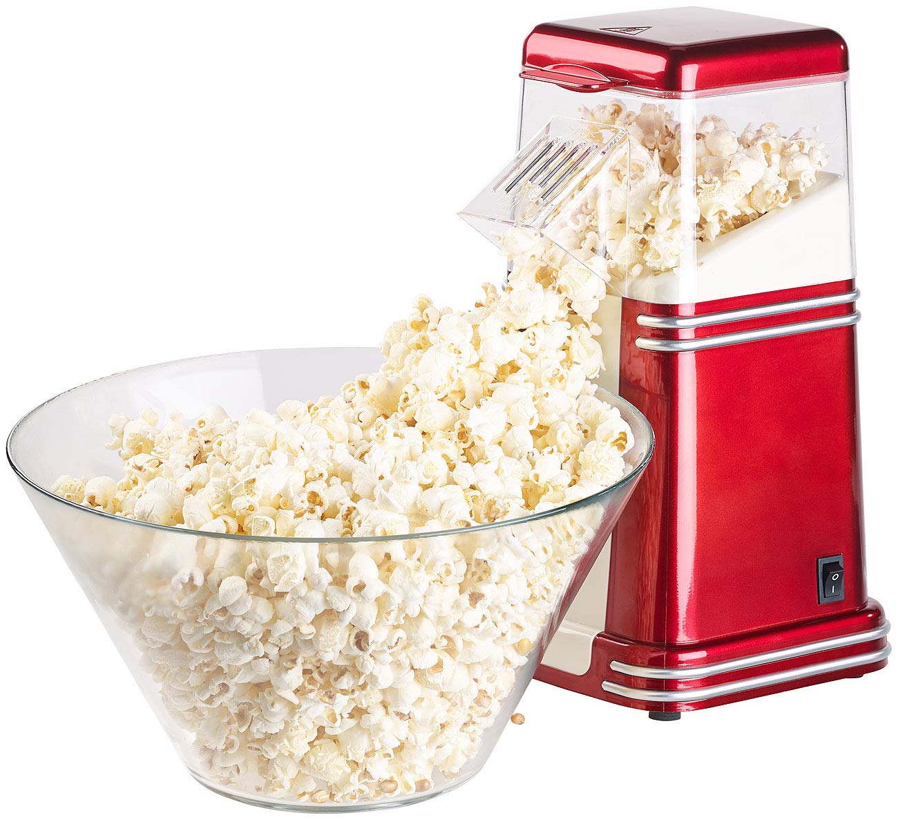 Rosenstein & Söhne Machine à pop-corn à air chaud design rétro