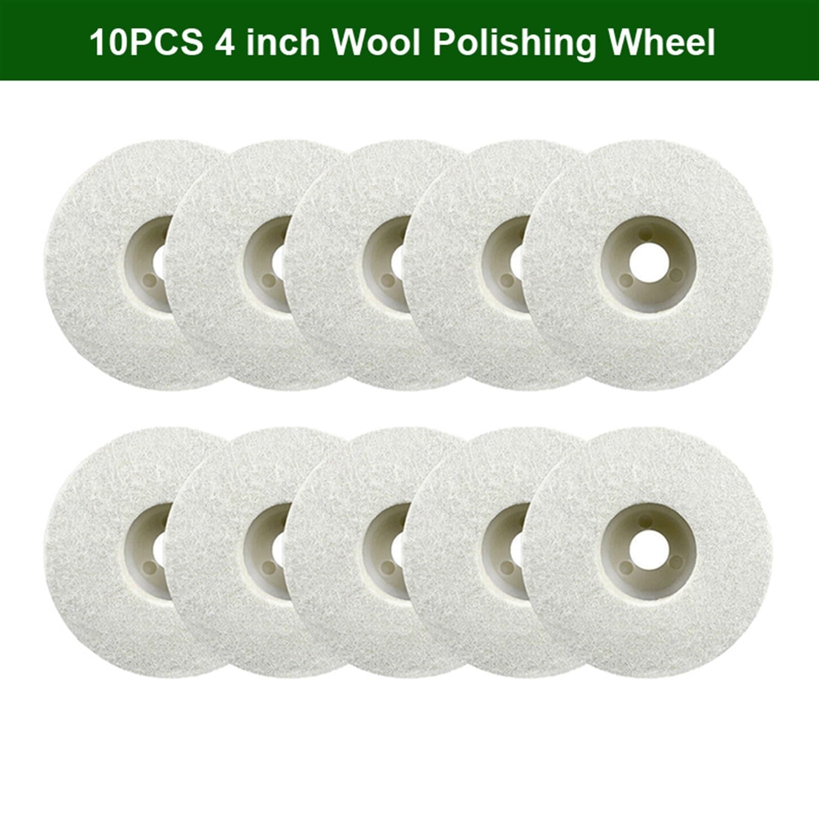 Tarcze Listkowe, Tarcze Polerskie 100 X 16 X 10 Mm Tarcza Z Filcu Wełnianego Polerowanie Tarcza Polerska/10Pcs/4 Inch (100X16Mm)