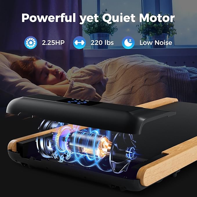 Caminadora Eléctrica Plegable con Amortiguación y Ruedas Neg miniatura 7