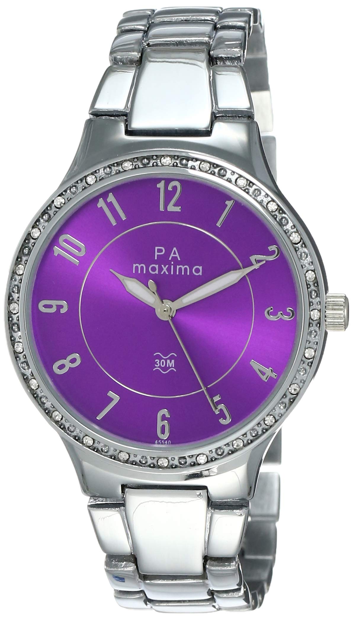 Maxima Brass Analog Purple Dial Women Watch-45540Bmli, Silver Band (B07CST5C9G) Amazon Price History, Amazon Price Tracker