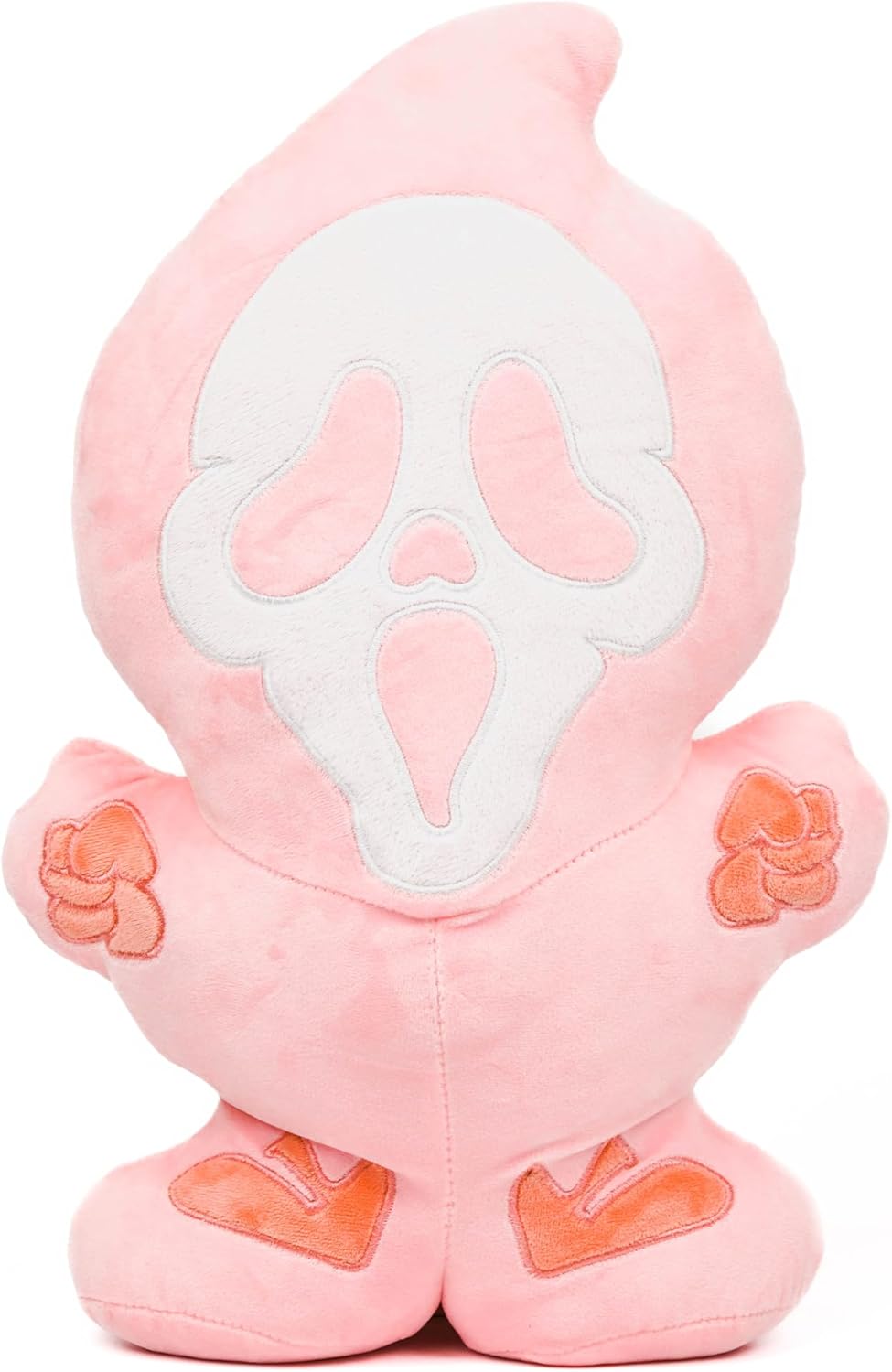 GAGEC Halloween Ghost Pillow Pink Halloween Funny Spooky Ghost Throw Pillows 15.8 Inch Home Sofa Decorations Horror Decor for Friends Family