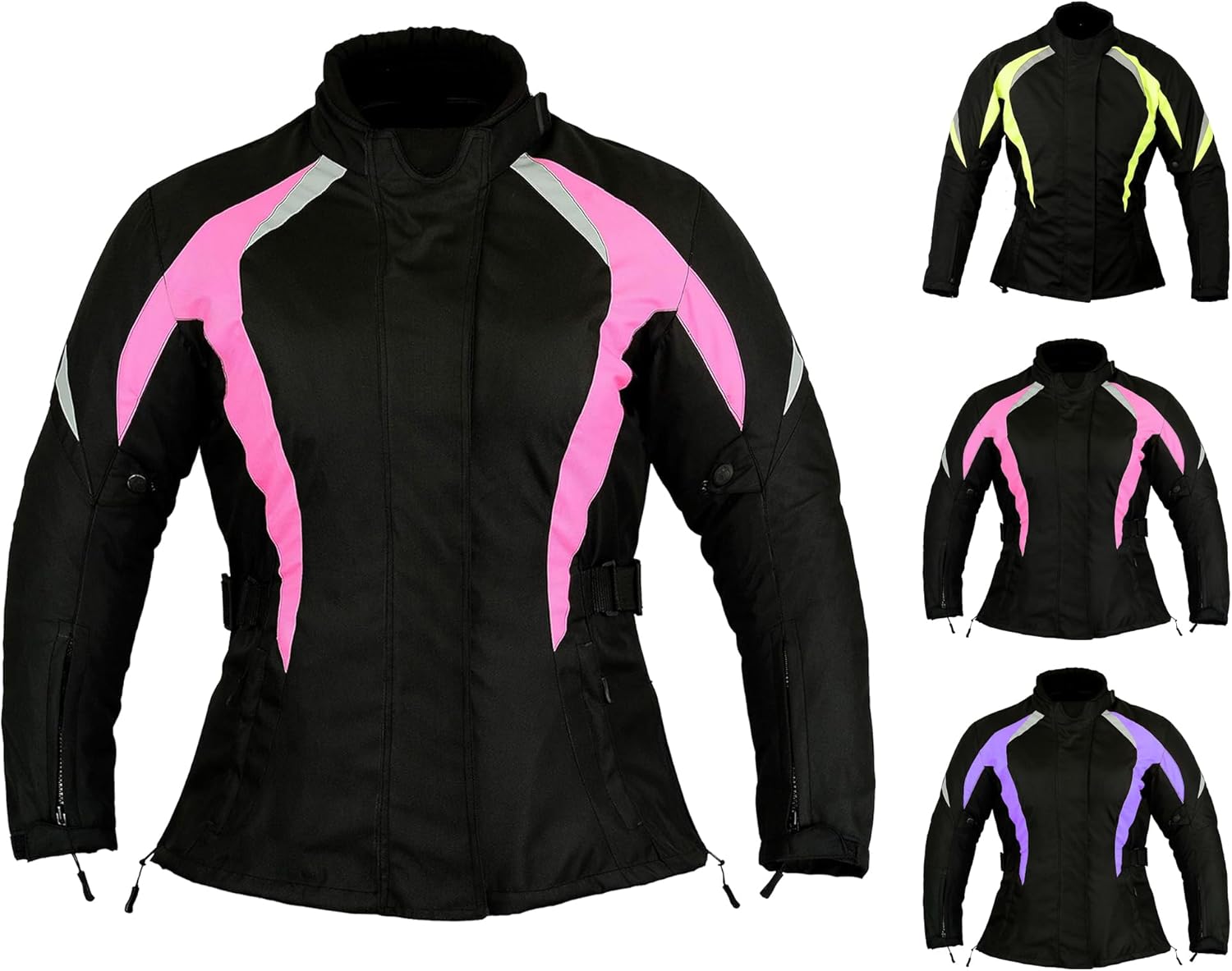 Women’s Waterproof Motorcycle Jacket – CE Armour Ladies Biker Coat, Cordura, Motocross, All-Weather