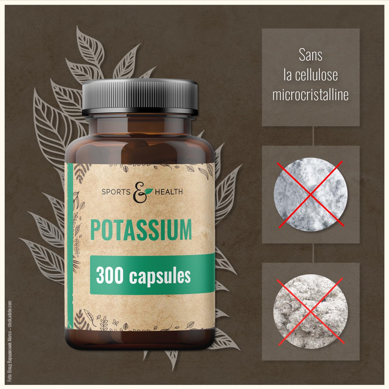 Gélules de Potassium Citrate – 300 Gélules – Végan – 682,2 mg par Portion Quotidienne – Citrate de Potassium complément alimentaire