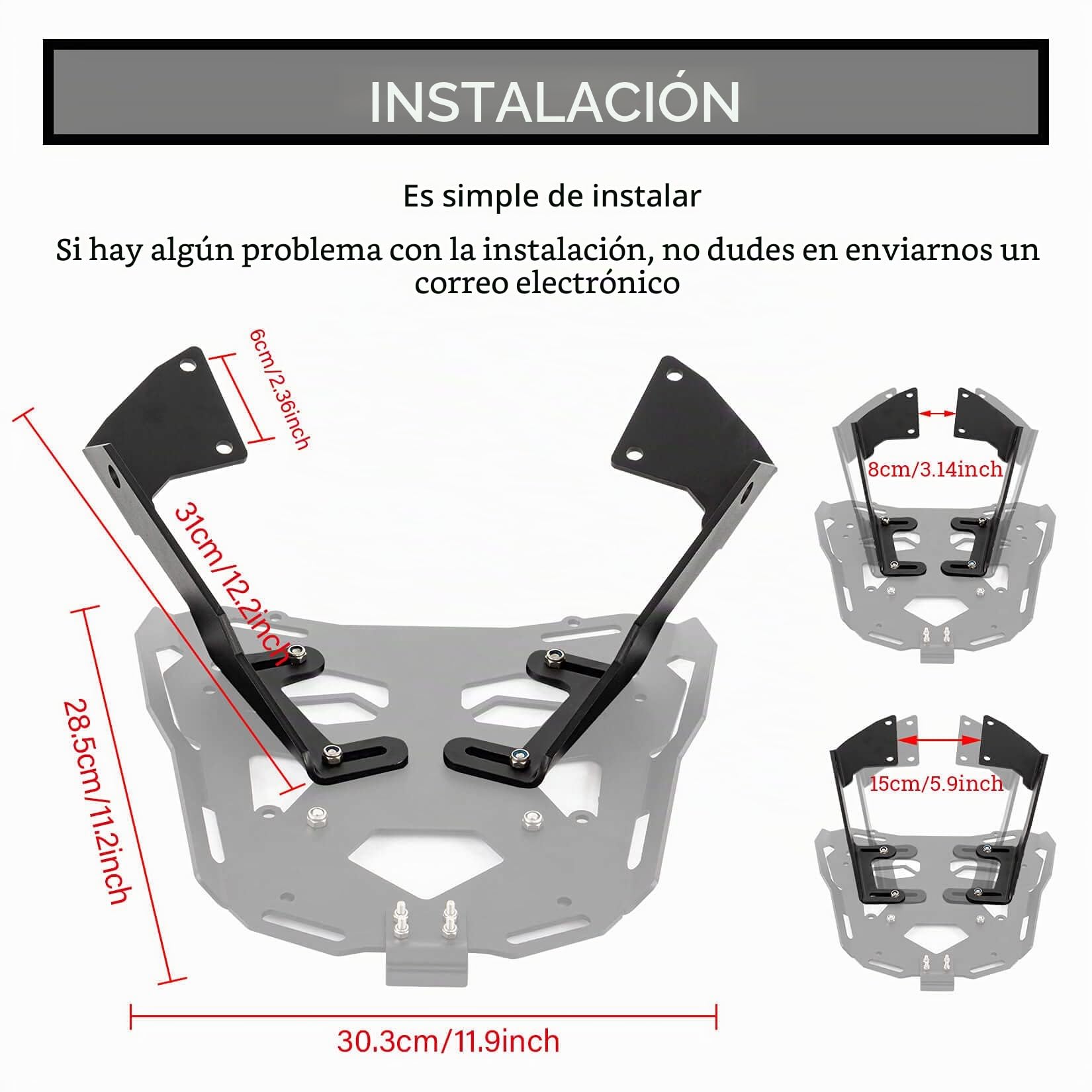 PSLER Accesorios de Motocicleta Portaequipajes Trasero para CB500X 2013-2023 y para CB400X 2021-2023 y para CB500F 2013-2018 y para NX400 NX500 2024