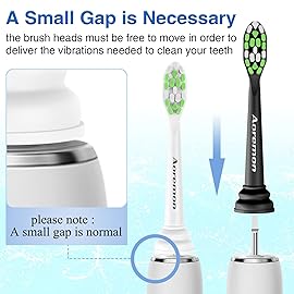 Aoremon Replacement Toothbrush Heads Compatible with Sonicare DiamondClean W C2 G2 W2 C1 C3 4100 5100 6100, 12 PCS Replacement Heads for Philips Sonicare Electric Toothbrush