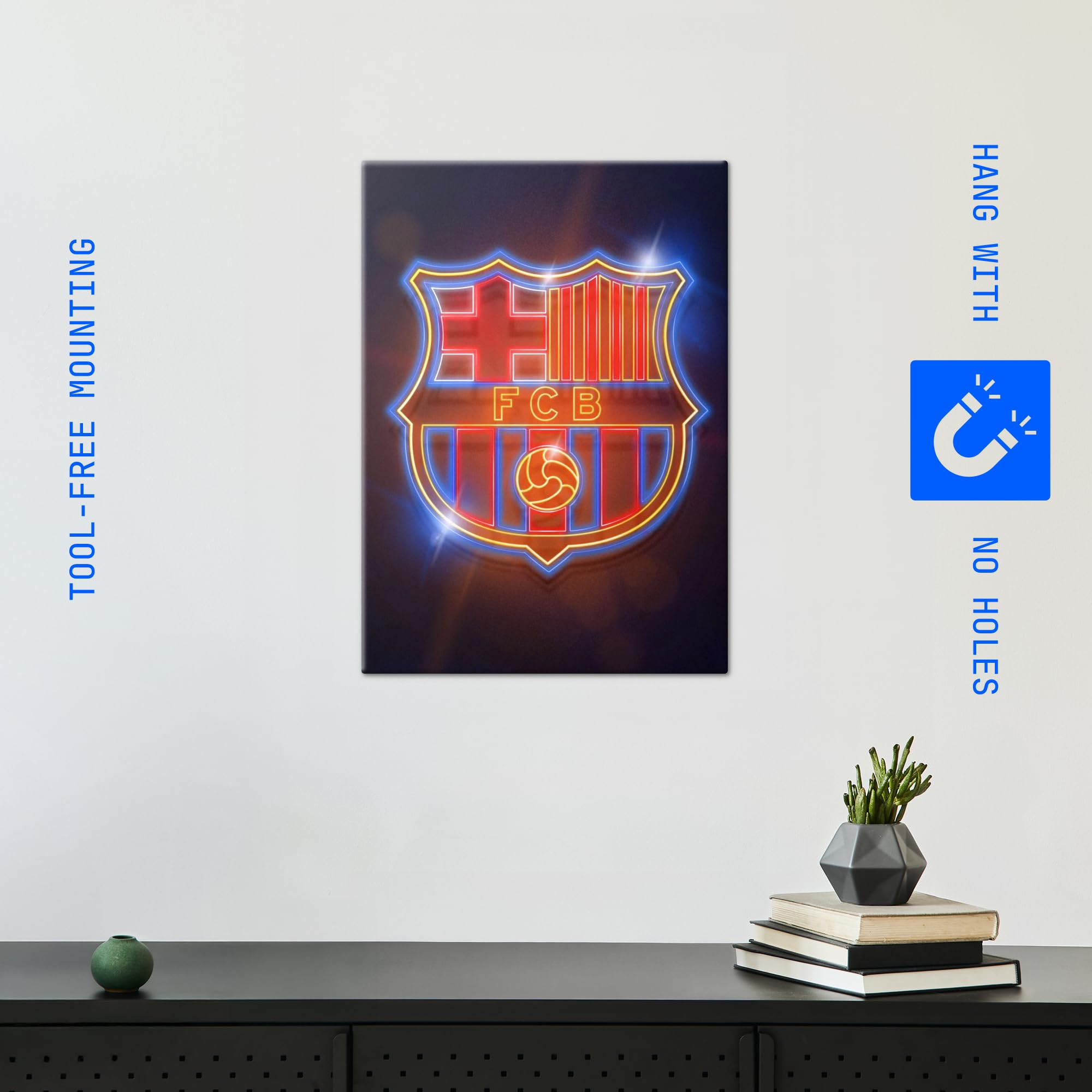 Amazon.com: Displate Official FC Barcelona Metal Poster Magnetic