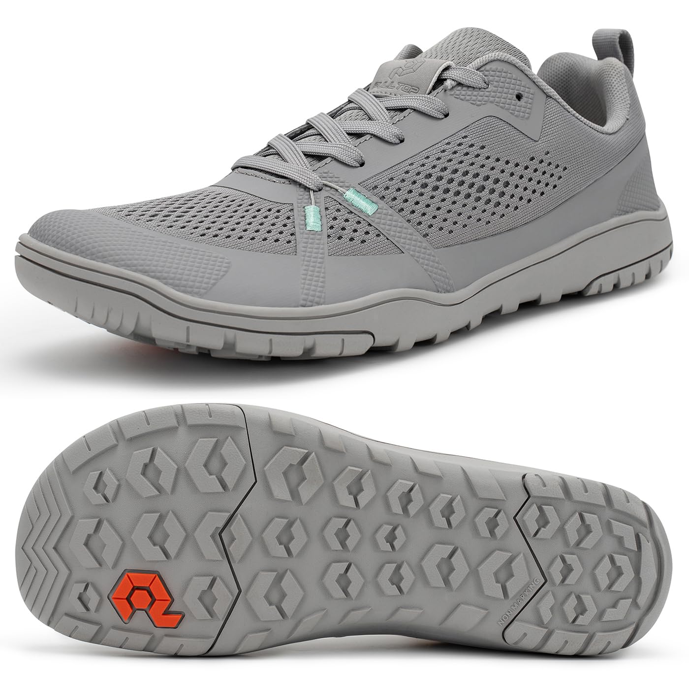 Pulltop Barefoot Trail Running Shoes for Men - Wide Toe Box | Zero Drop Sole | Minimalist Cross-Training Shoes