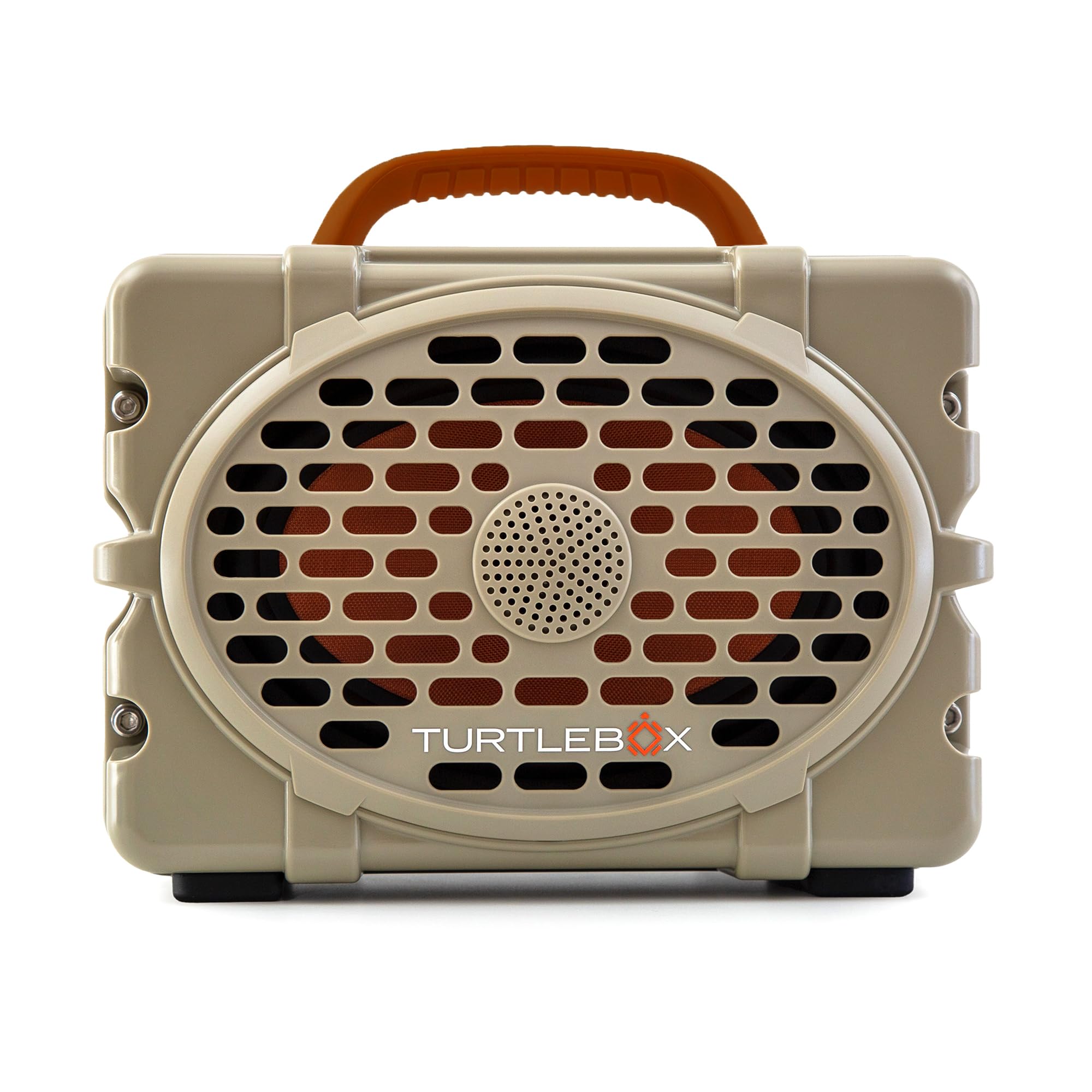 Turtlebox Original Gen 3 : Enceinte Bluetooth portable d'extérieur – Ultra-fort (120 dB), étanche (IP67), robuste, résistant aux chocs, batterie de 3 jours | Mode fête : stéréo illimité, marron clair