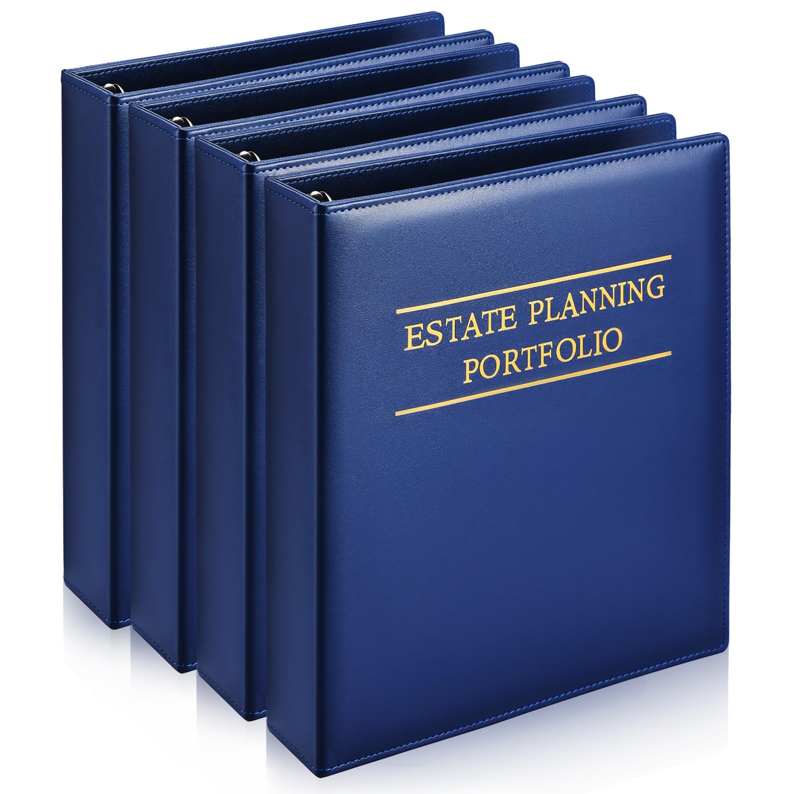 Photo 1 of Skyygemm Estate Planning Organizer Portfolio Binder, Blue PU Leather