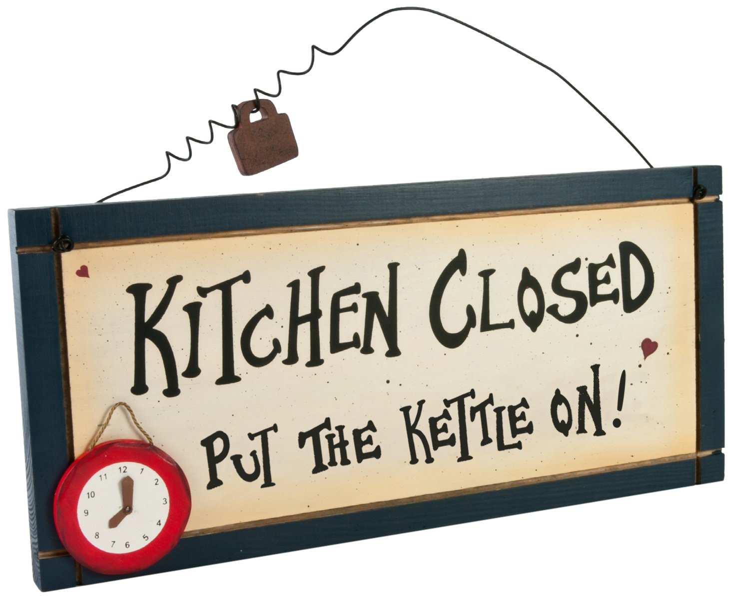 Heartwarmers Ltd Blue Kitchen Closed Wooden Plaque - Wooden Plaque