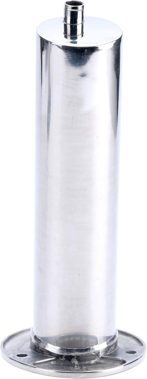 Amarine-made (Set of 2) Heavy Duty Stainless Steel 316 Deluxe Rod Holders with Drain, Flush Mount Fishing Rod Pole Holders, 15 Degree